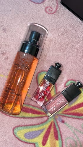 Customer photo review of Lip Oil Vitamina E Diana Fletes Cherry