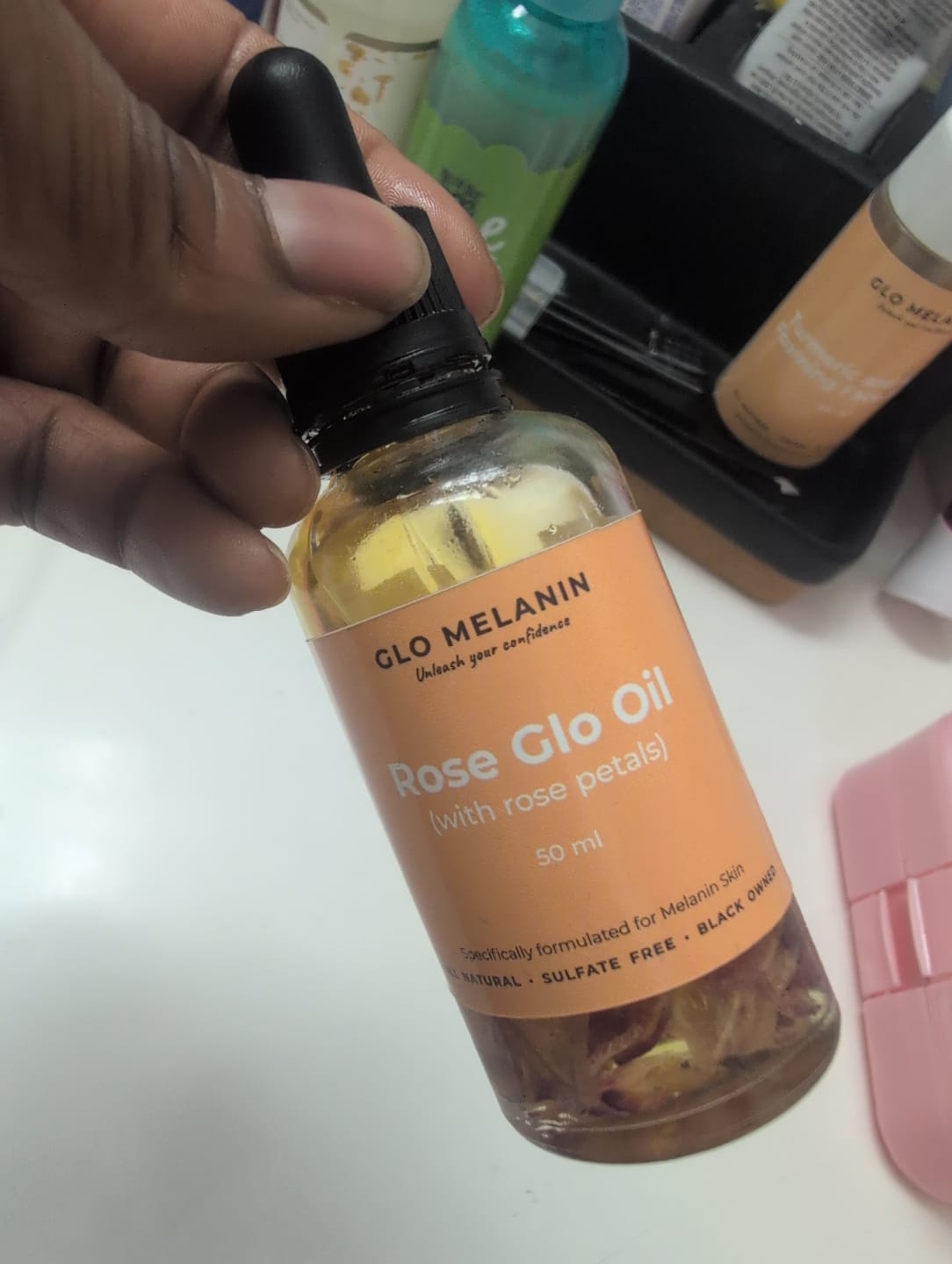 Customer photo review of Rose Glo Oil