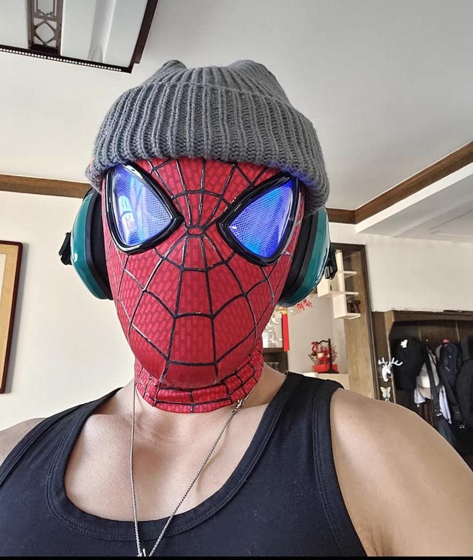 Customer photo review of The Amazing Spider-Man 2 Wearable Mask