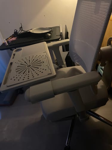 Customer photo review of Long armrests (pair) for newtral chair