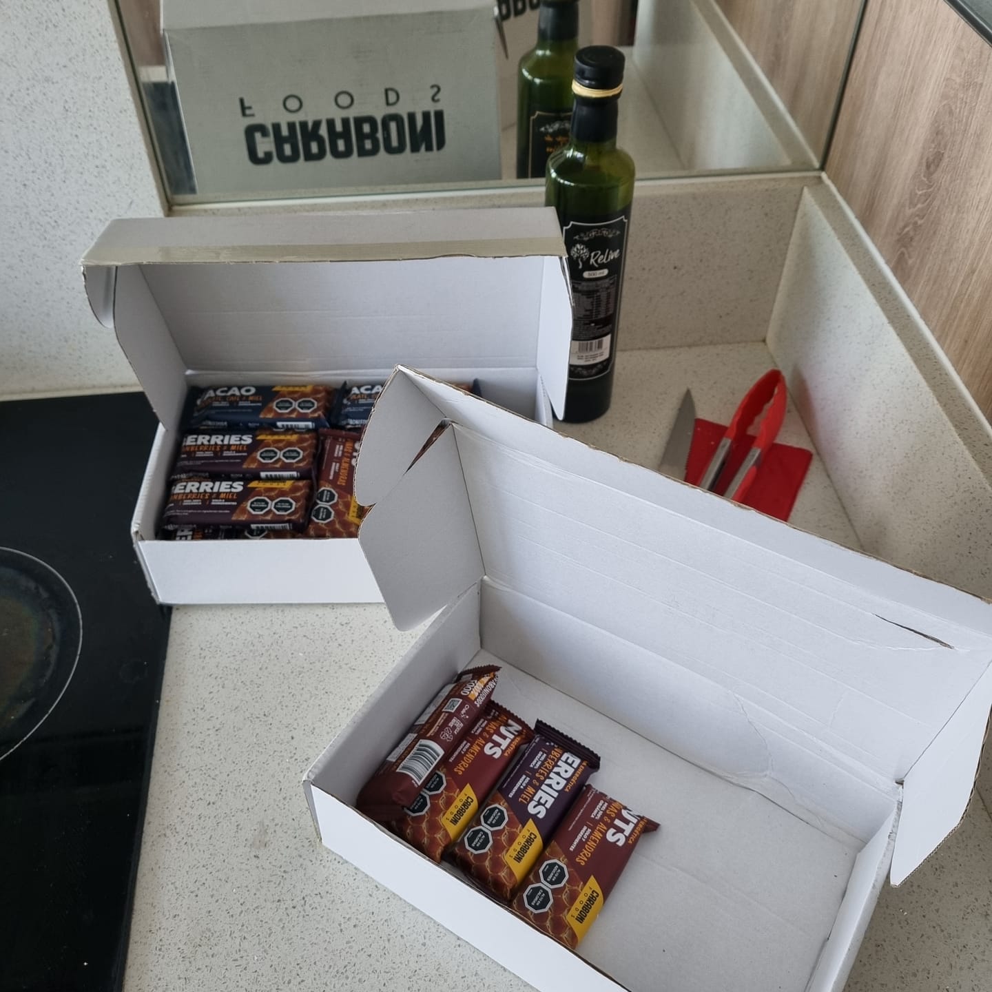 Customer photo review of Pack MIX de sabores CaraboniFoods – 4 Sabores, 100% Naturales con Miel Cruda