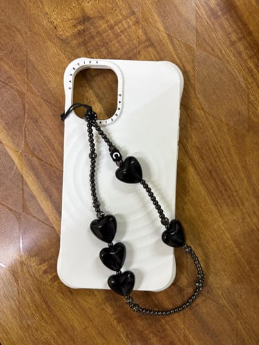 Customer photo review of Pastel Tulip Case with Pearl Bow Charm – For iPhone