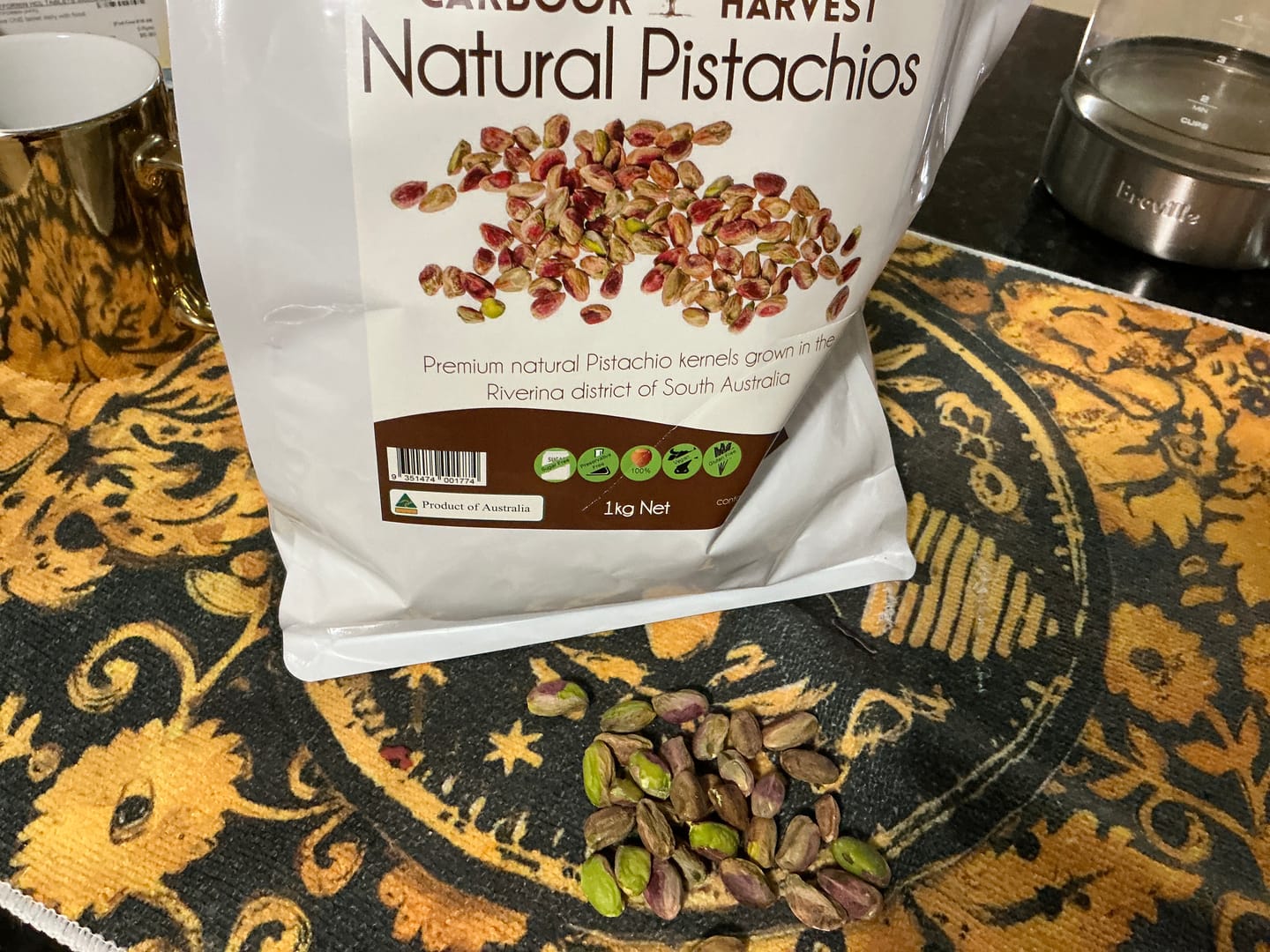 Customer photo review of Natural Australian pistachios