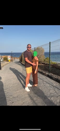 Customer photo review of Ultra-Stretch 7" Chino Shorts - Cream