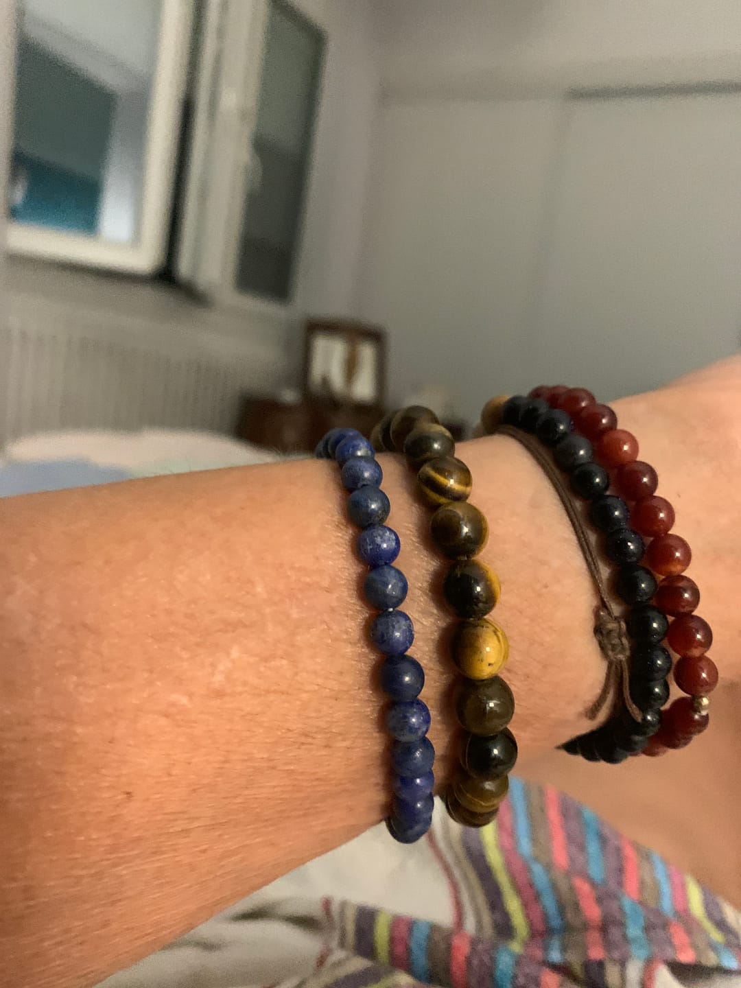 Customer photo review of Bracelet "Expression" en Lapis Lazuli