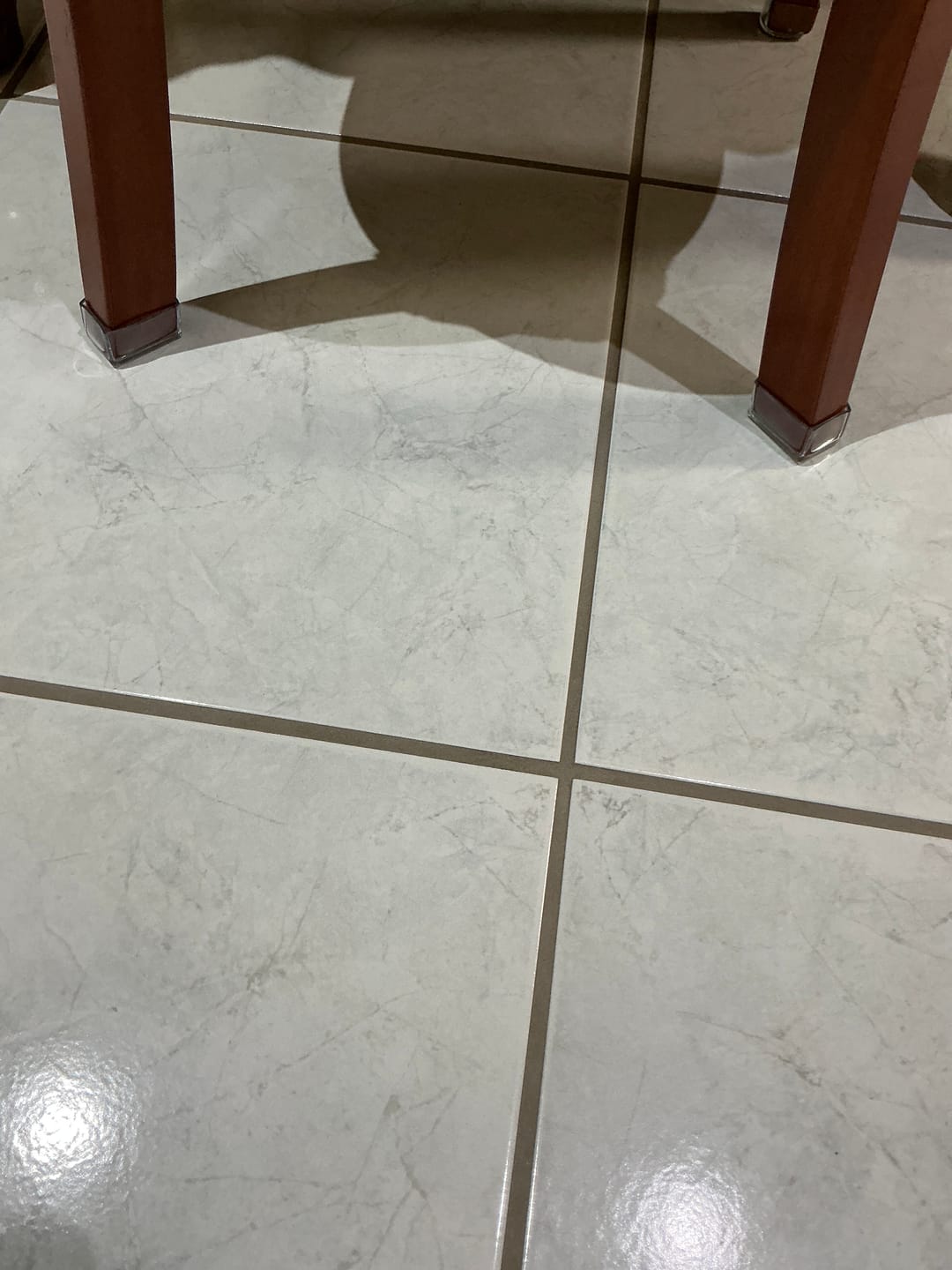 Customer photo review of Rectangular Felt Silicone Chair Leg Protectors | Extra-Durable Chair Floor Protectors