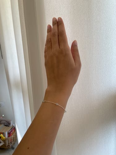 Customer photo review of amal - Aquamarine Baati Bracelet