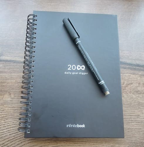 Customer photo review of Infinitebook Planner A5 Black