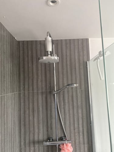 Customer photo review of The Gaia Shower Filter