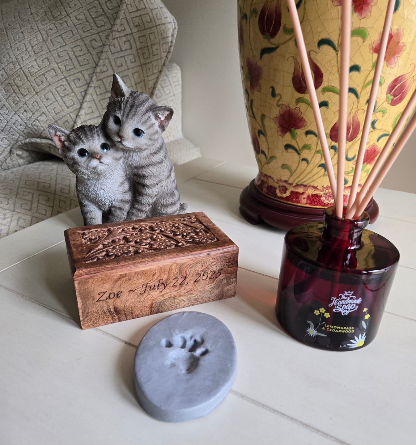 Customer photo review of Fragrance Diffuser + Refill - Lemongrass & Cedarwood | 200ml + 150ml