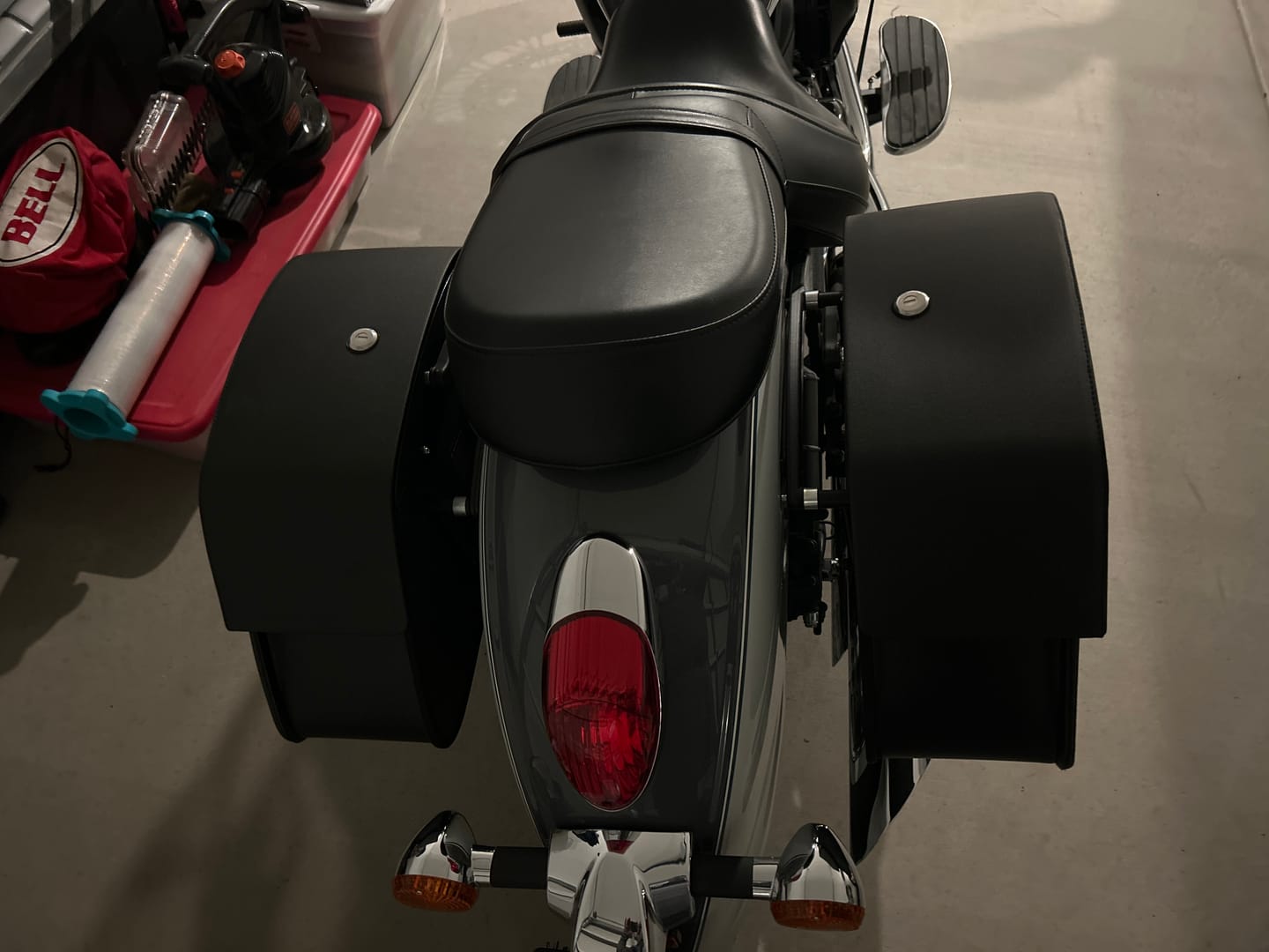 Customer photo review of 28L - Panzer Medium Hard Mount Kawasaki Vulcan 900 Classic VN900 Motorcycle Saddlebags