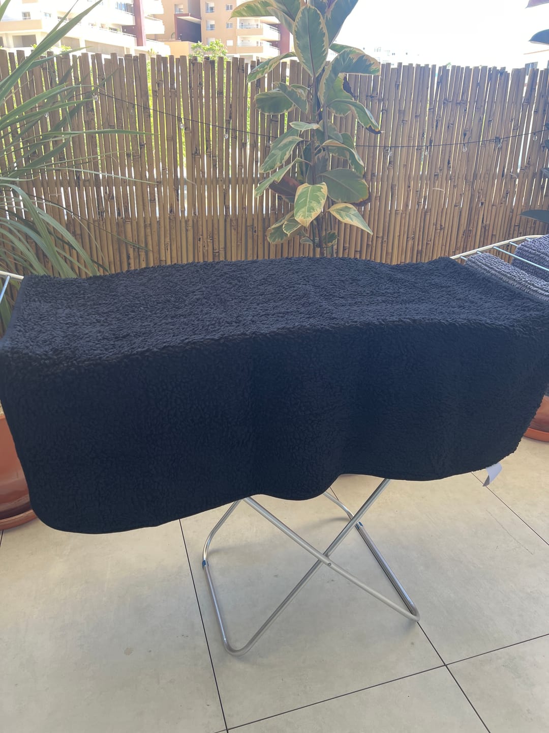 Customer photo review of Waterproof Splash Blanket™- Black on Black The OG