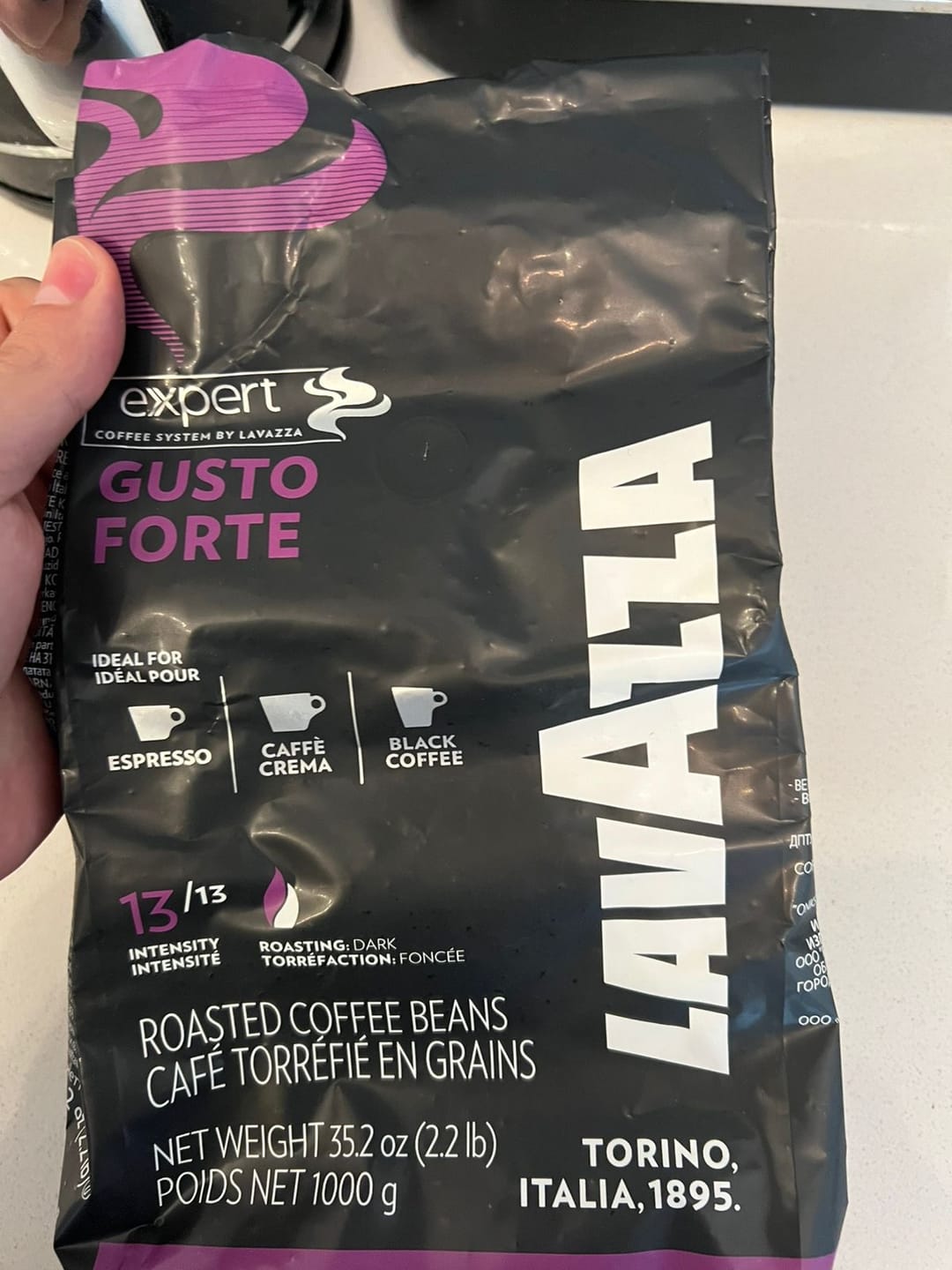 Customer photo review of Lavazza Gusto Forte 1 kg Grano Entero