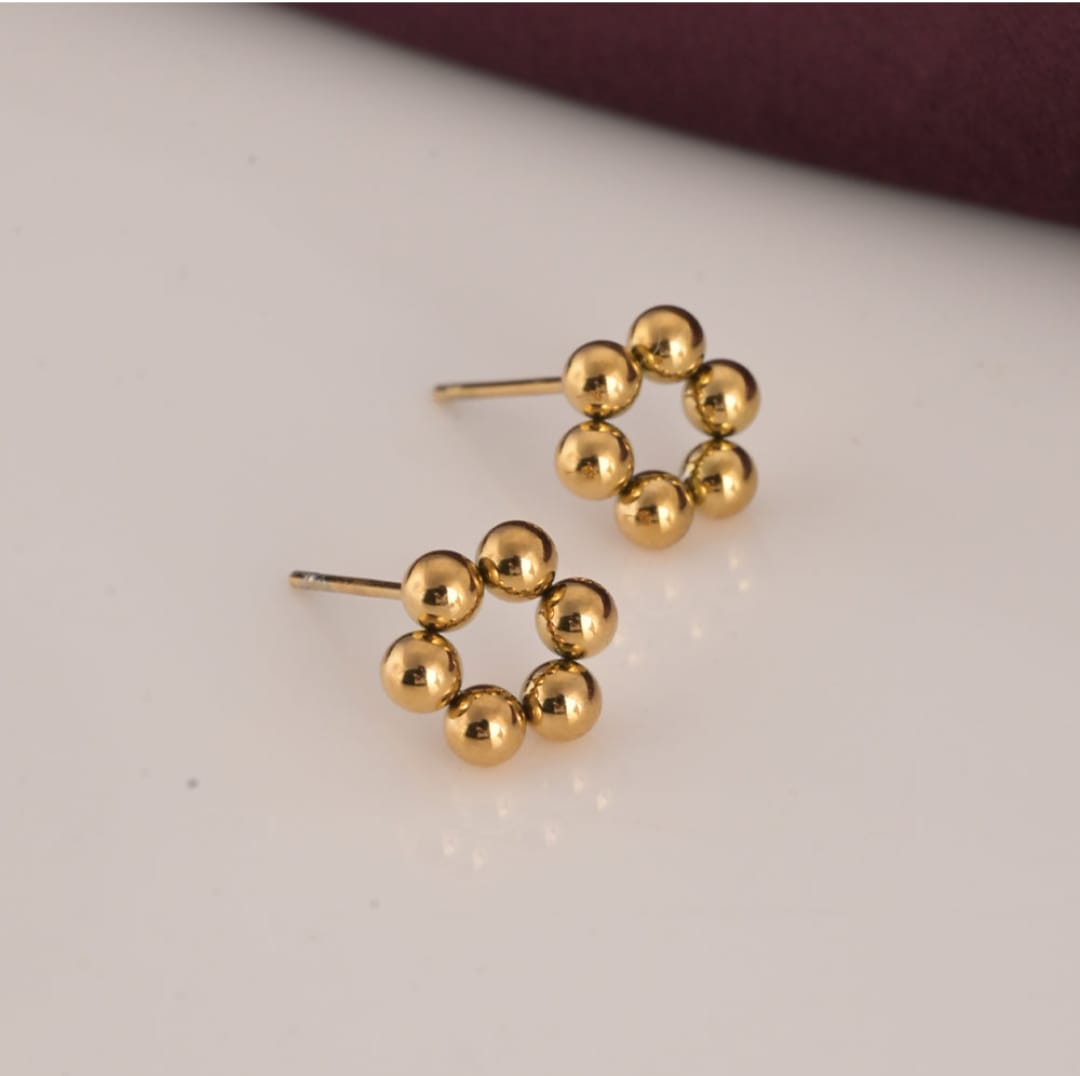 Customer photo review of Classic Chic Stud Earrings