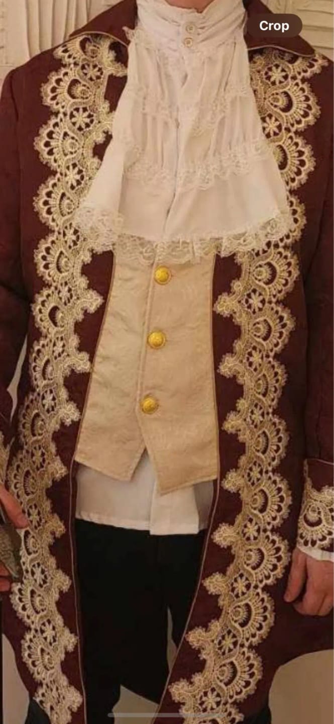 Customer photo review of Edwardian Lace Jabot Top with Ruffle Cuffs