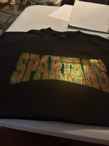 Customer photo review of SPARTANS Curve SPANGLE Transfer