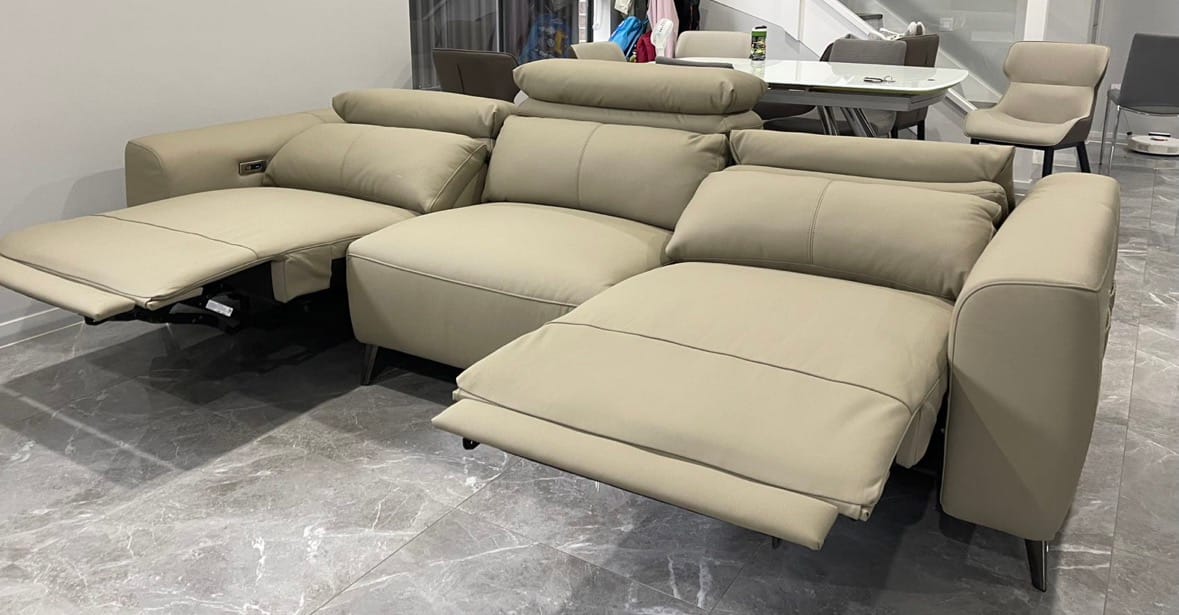 Customer photo review of Luxury Power Recliner Sofa