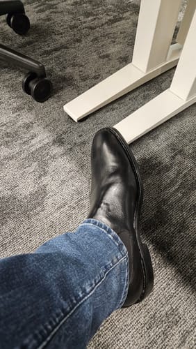 Customer photo review of Goodyear Welted - Chelsea Boot - Black