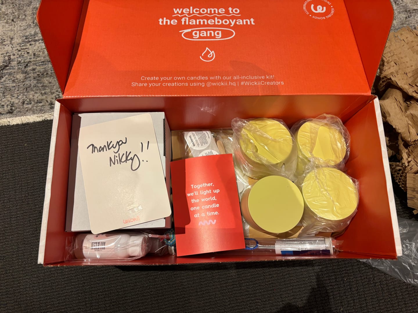 Customer photo review of Candle Making Starter Kit
