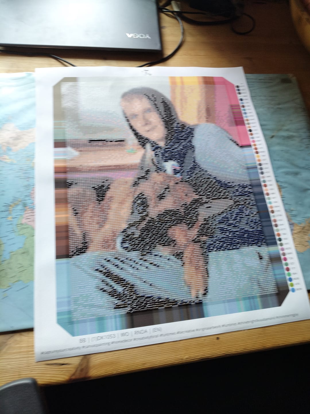 Customer photo review of DIAMOND PAINTING MED DIT EGET FOTO