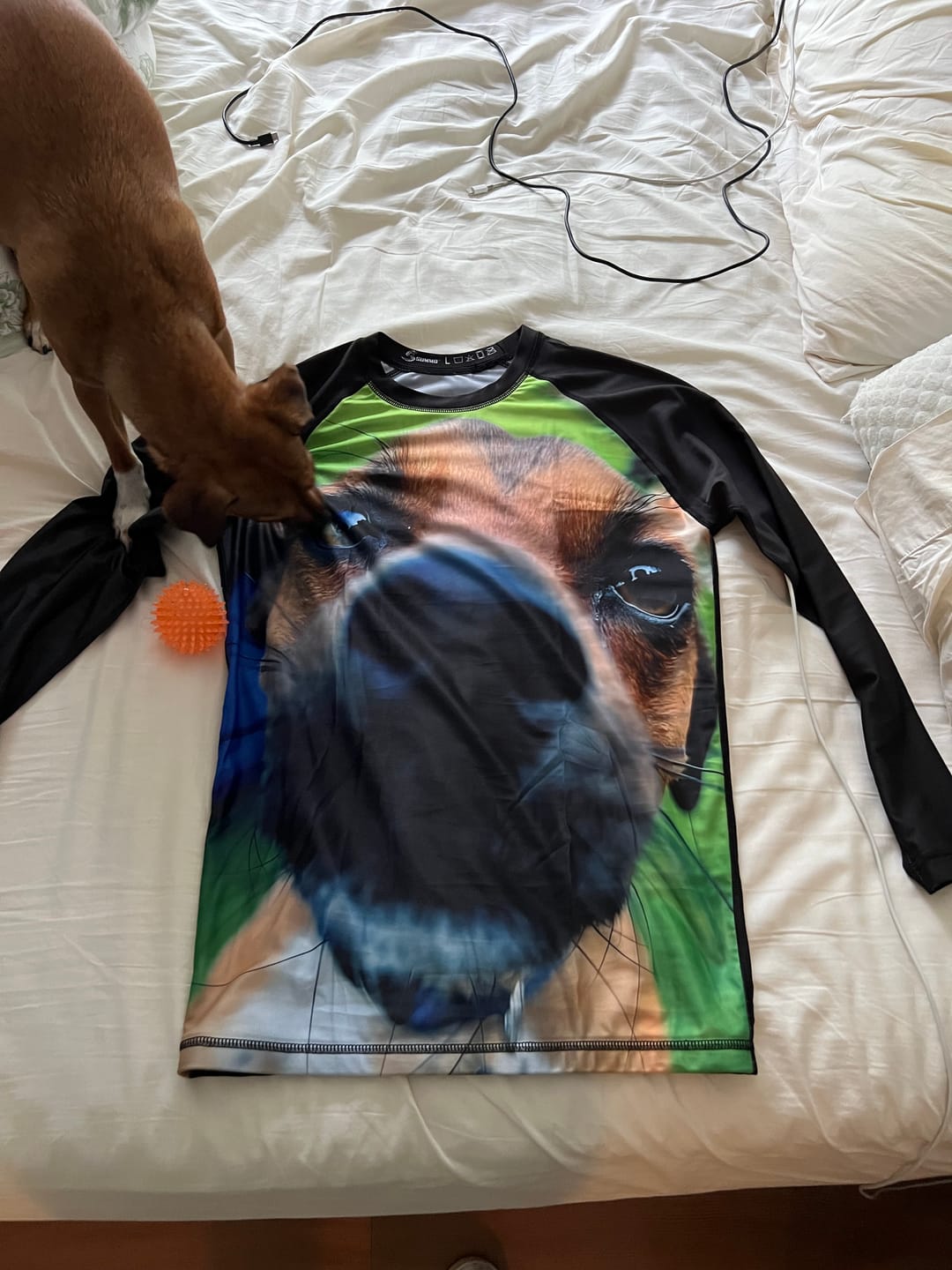 Customer photo review of Exclusive Custom Black Rashguard / Compression Top