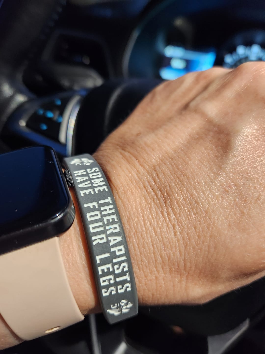 Customer photo review of Some Therapists - Silicone Bracelet