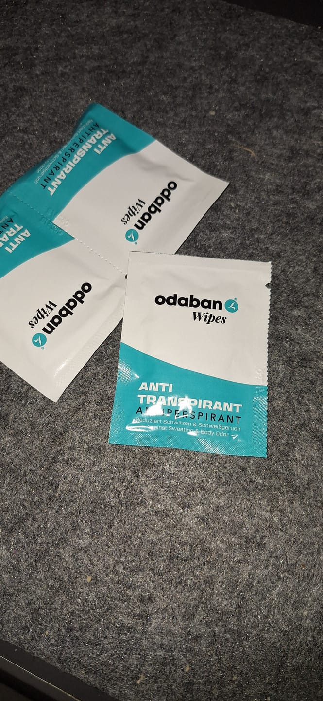 Customer photo review of odaban® Antitranspirant Wipes