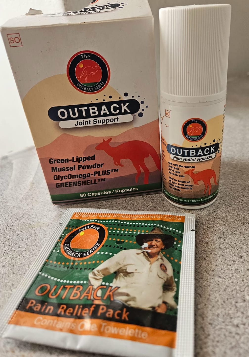 Customer photo review of Buy Joint Support, Get a Free 50ml Outback Roll on