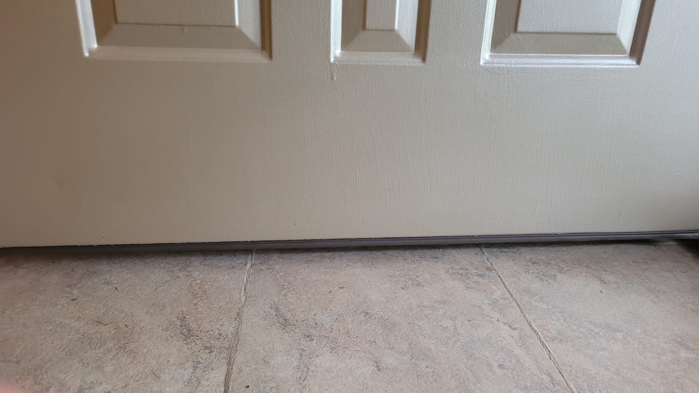 Customer photo review of Pease Slide-On Steel Door Sweep