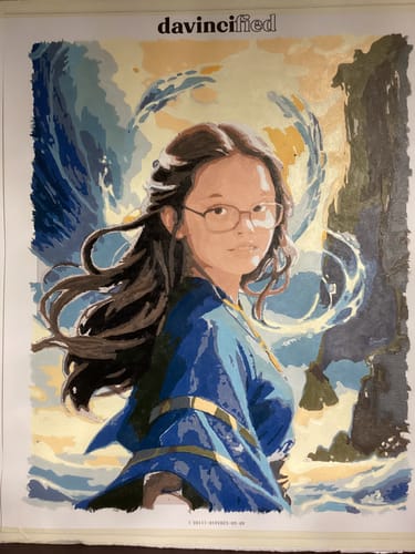 Customer photo review of Water Sorceress - Paint by Numbers Kit