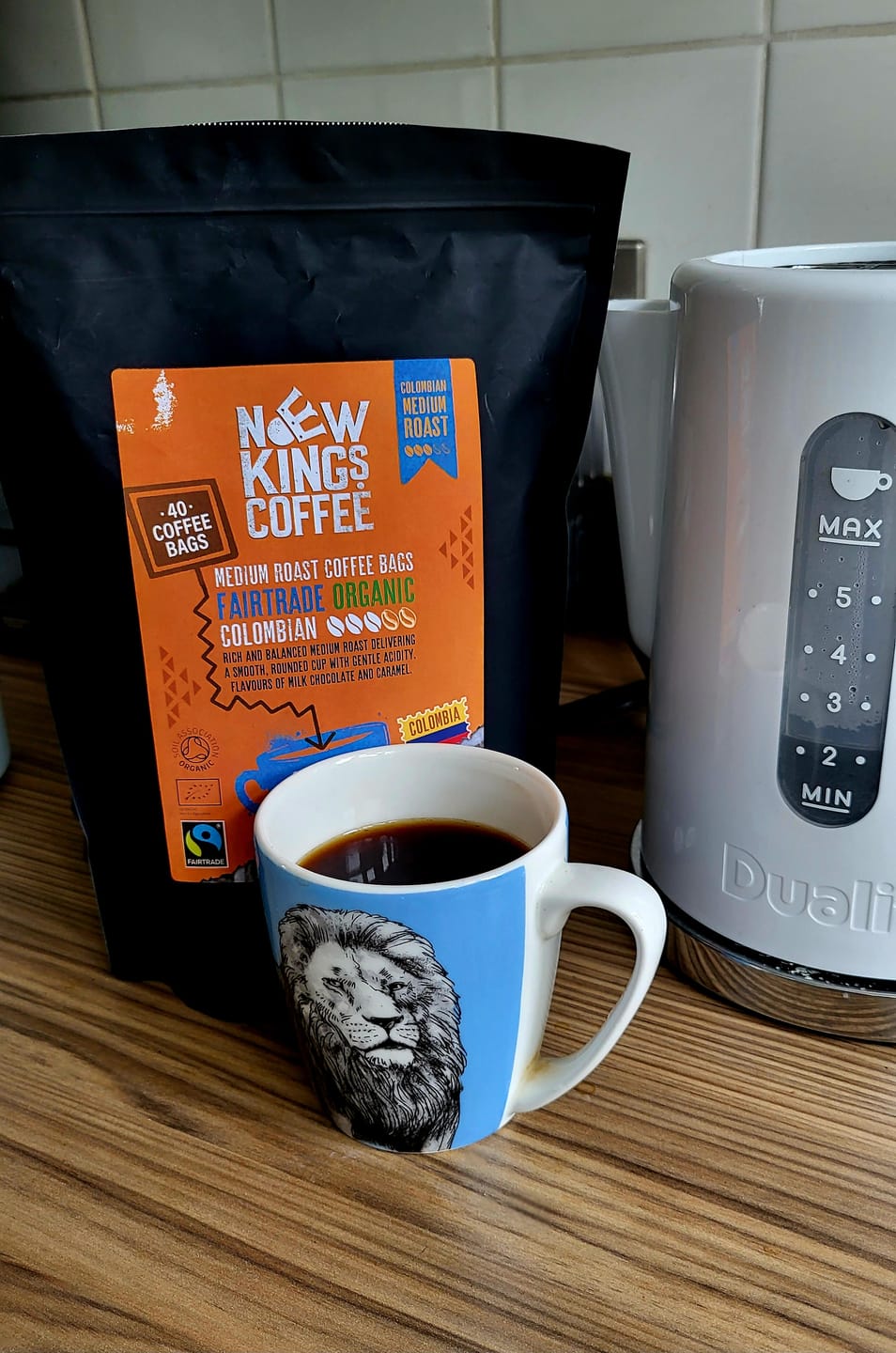 Customer photo review of Light, Medium or Dark, Organic, Fairtrade Coffee Bags