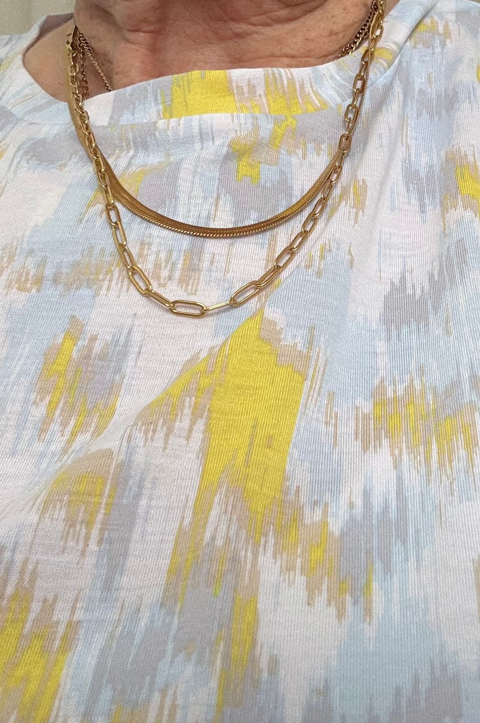 Customer photo review of Essentials Snake Chain Necklace