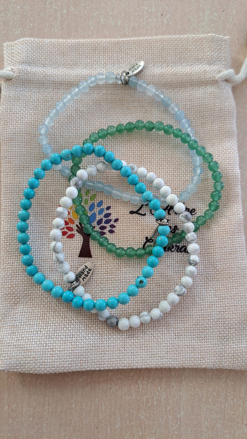 Customer photo review of Bracelet Fin en Pierres Naturelles de 4mm