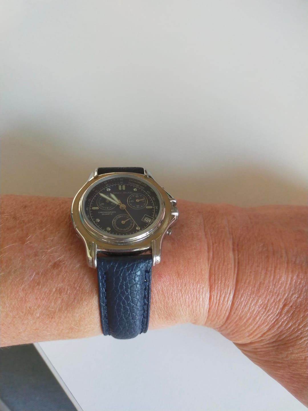 Customer photo review of Bracelet Montre Cuir Grainé