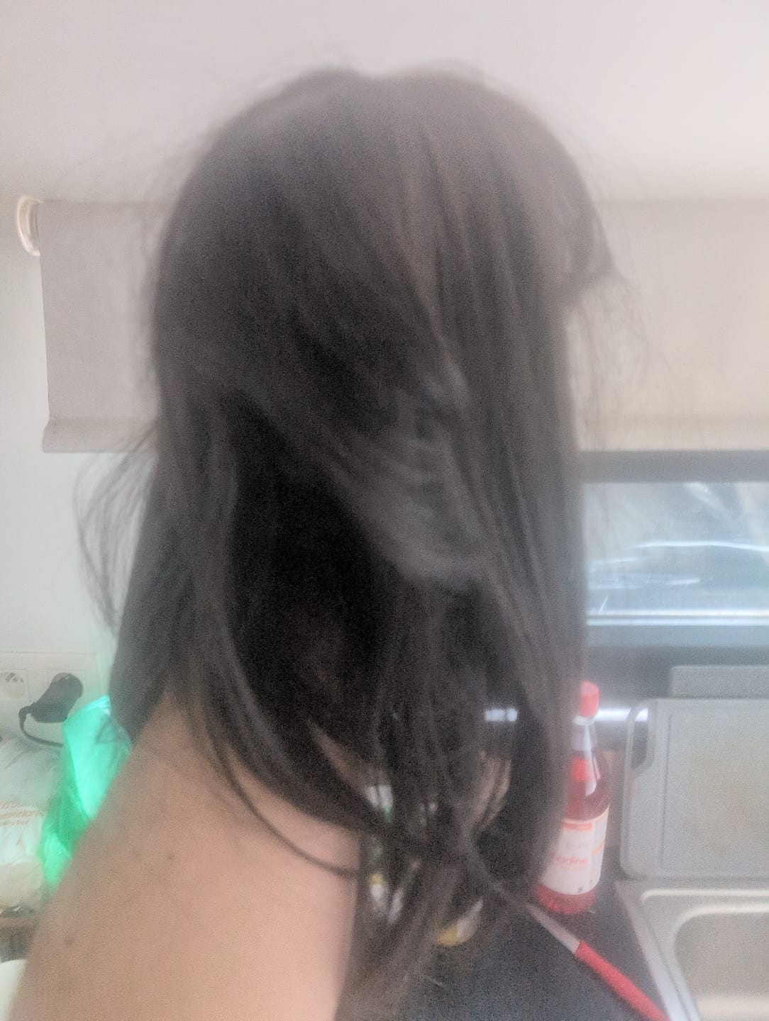 Customer photo review of Princess Cut Jellyfish Black Hair Wig