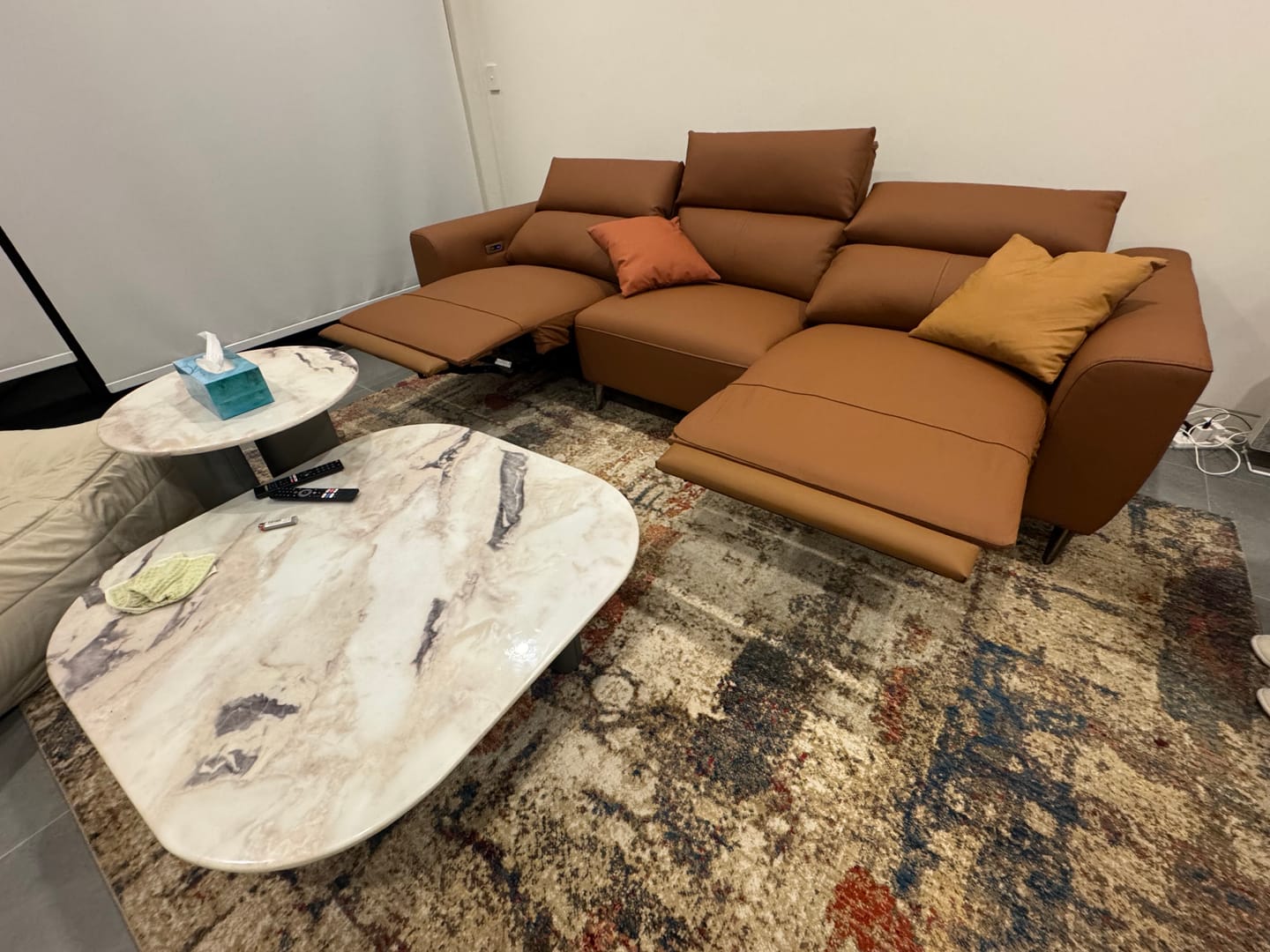 Customer photo review of Luxury Power Recliner Sofa