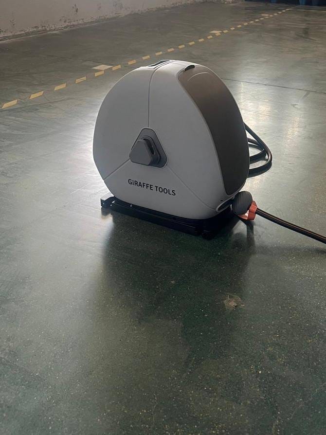 Customer photo review of Ground-Mounted Retractable Hose Reel-1/2in-25m