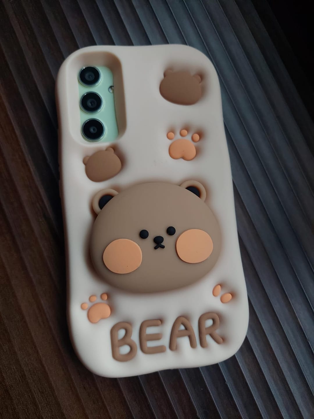 Customer photo review of Samsung Brown 3D Cute Chocolate Keyboard Rubber Silicone Case
