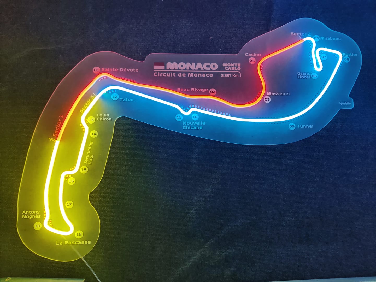 Customer photo review of Circuit De Monaco Neon Race Track