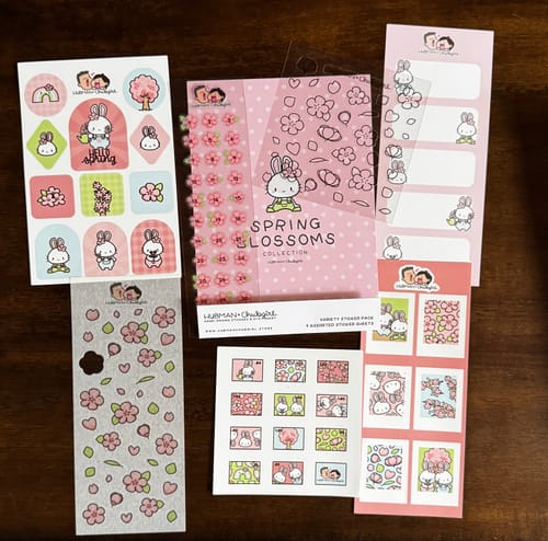 Customer photo review of Spring Blossoms Variety Sticker Pack