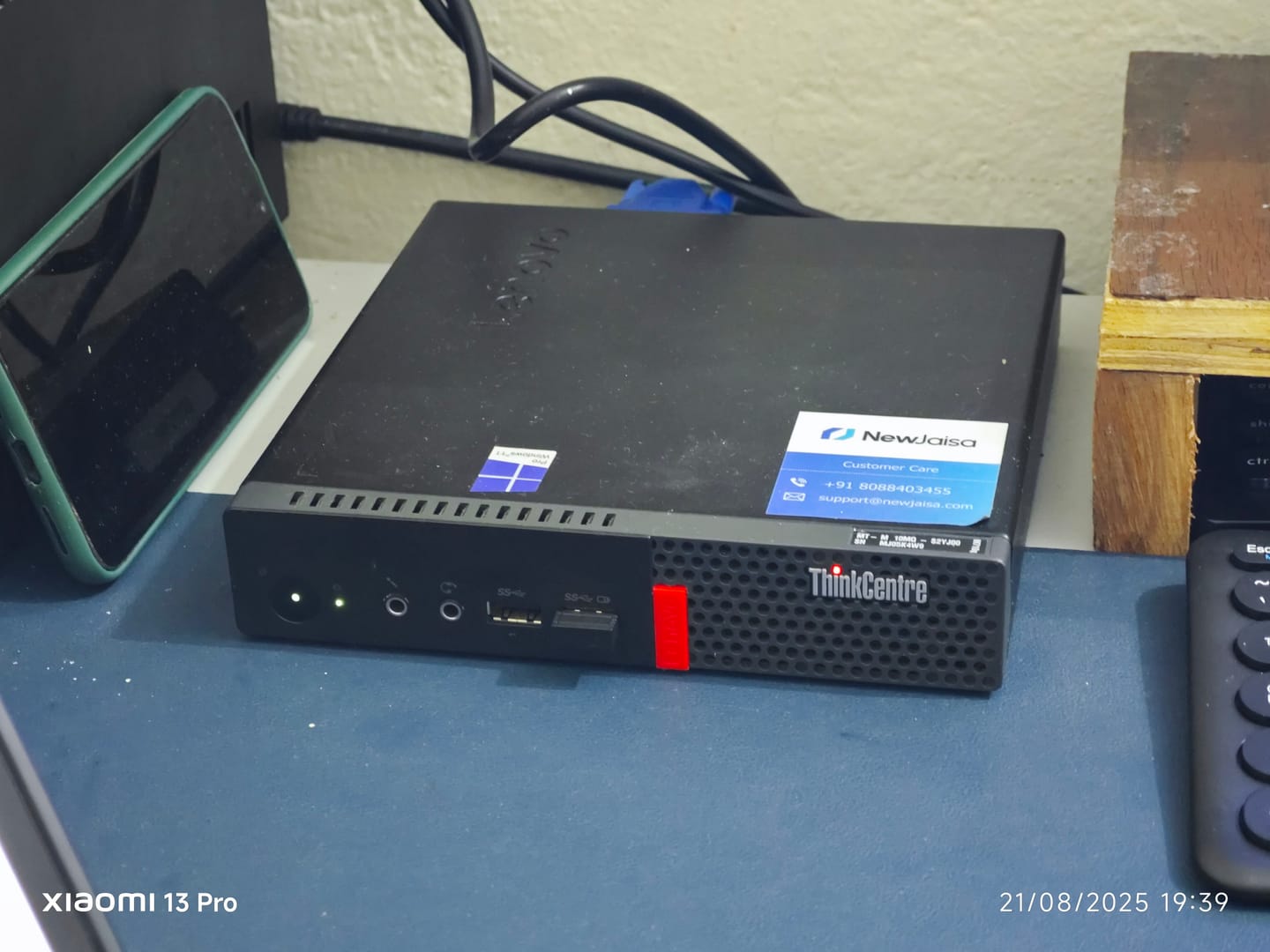 Customer photo review of Lenovo ThinkCentre Tiny Mini PC | Intel i5-7th Gen | Win 11 Pro | Refurbished