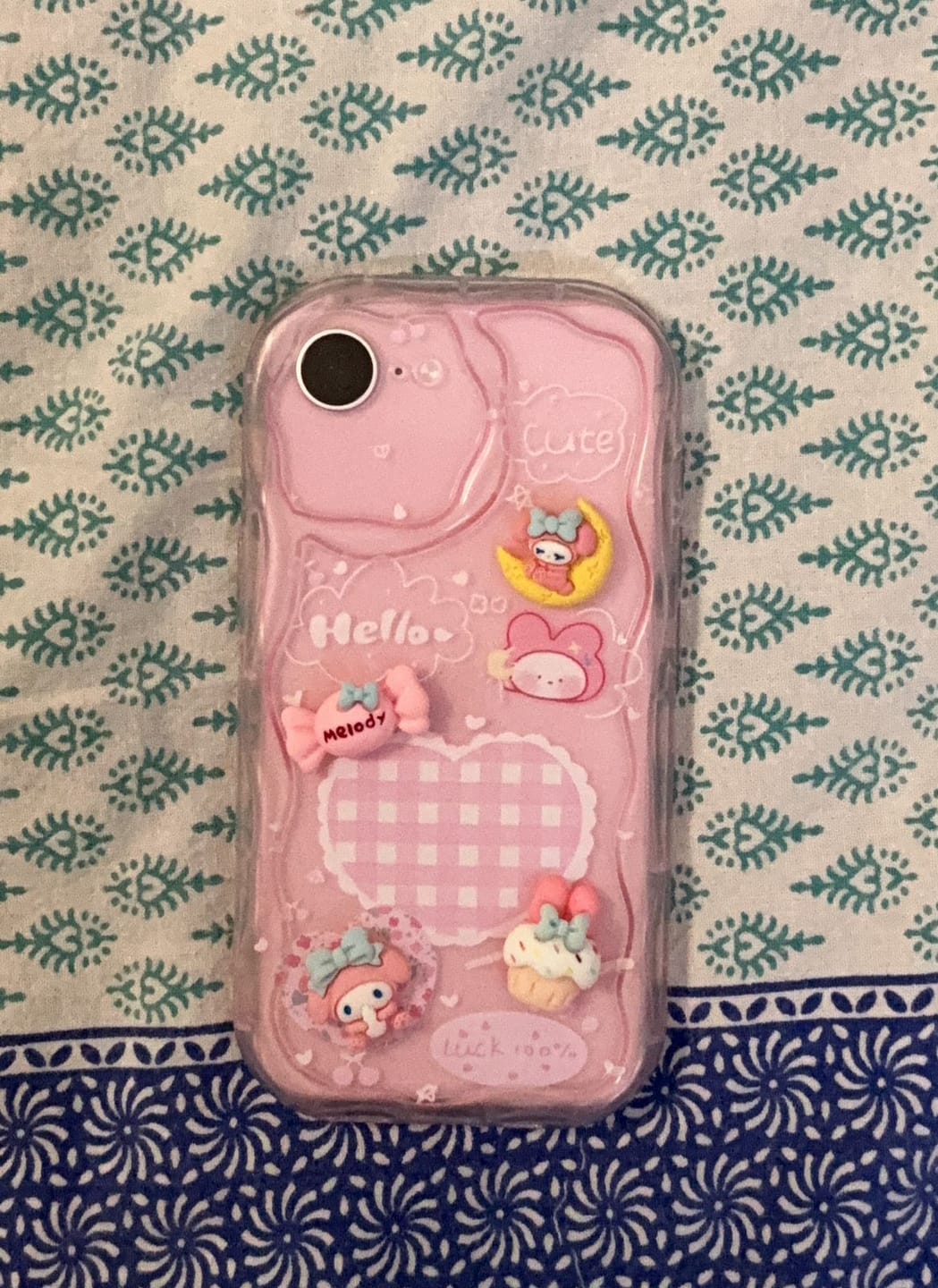 Customer photo review of 3D Cute Pink Case Wave Cartoon Melody Lanyard iPhone Soft Case