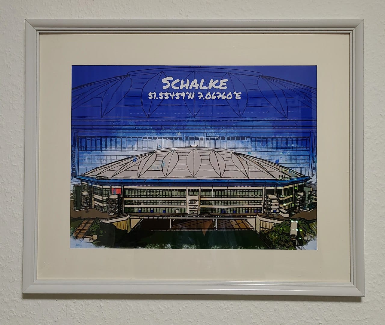 Customer photo review of Stadion Poster Schalke Art Print