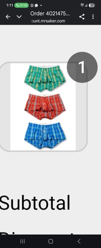 Customer photo review of Mens Plaid Front Pouch Boxer Shorts