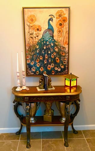 Customer photo review of Enchanted Peacock No2 Print