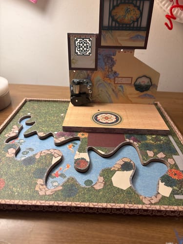 Customer photo review of Serenade of the Orchid Garden Mini House Kit l DIY Miniature Kit