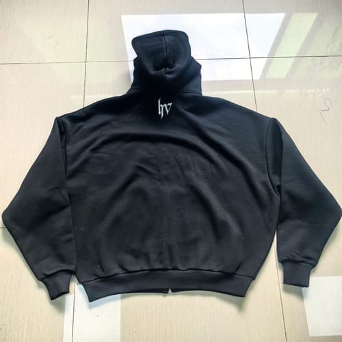 Customer photo review of 470 GSM BALACLAVA HOODIE LIMITED SILVER