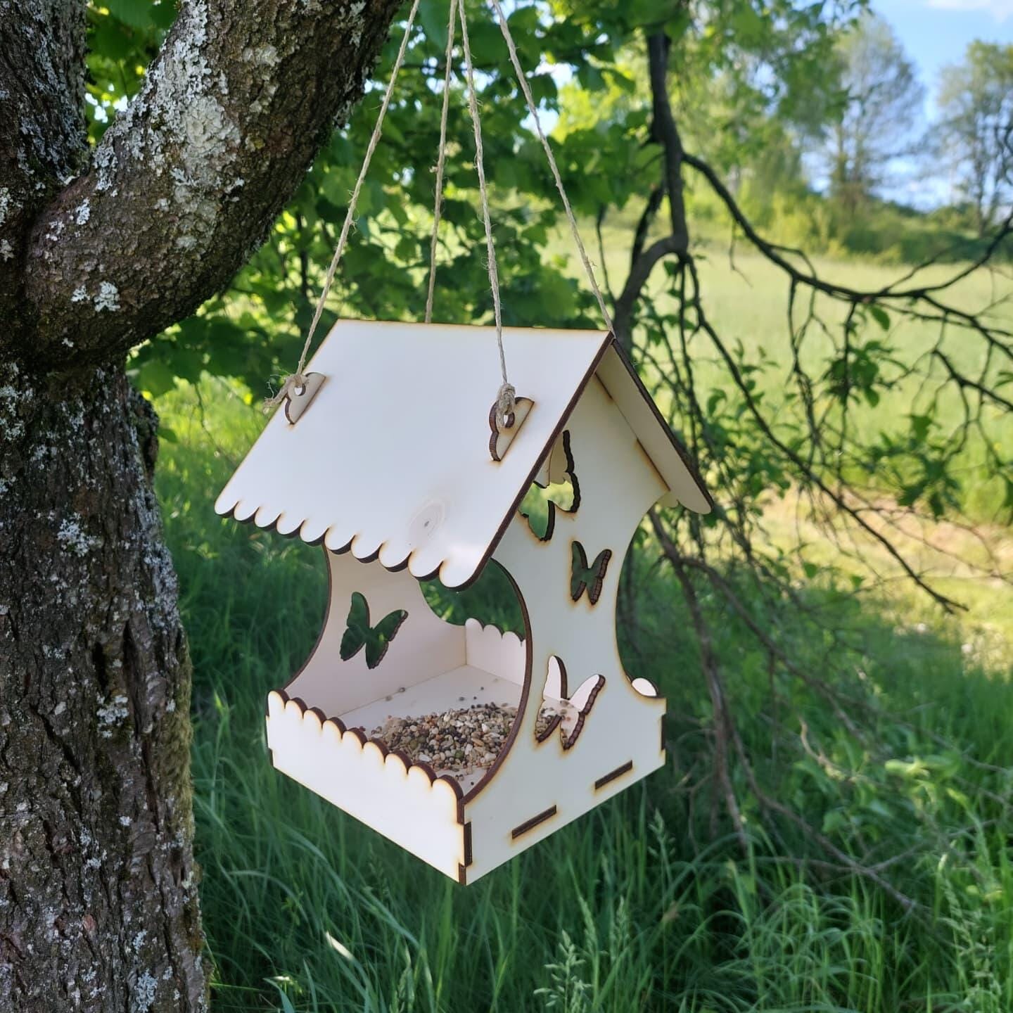 Customer photo review of Laser cut wooden birdhouse svg file
