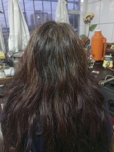 Reseña con foto de un cliente sobre Polvo de Índigo