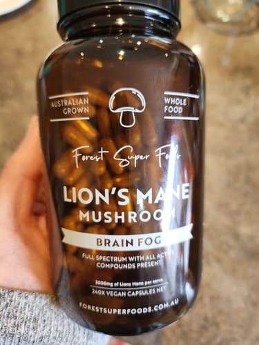 Customer photo review of Lions Mane Whole Mushroom Capsules